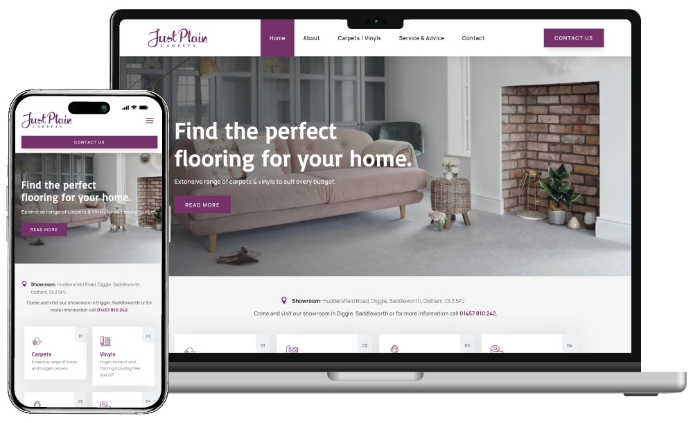 Just Plain Carpets - Affordable Websites